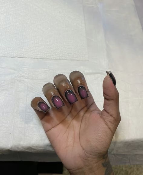 Lesbian Nails Two Short, Lesbian Nails, Prom Inspo, Short Acrylic, Short Nail, Short Nail Designs, Fire Nails, Funky Nails, Short Acrylic Nails