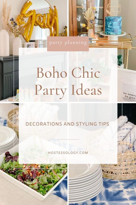 This post will show you boho party decorations and give you styling tips for your next event. | #bohopartydecorations #bohoparty | boho chic party ideas | boho kids party | bohemian party ideas | bohemian birthday party decoration Boho Chic Party Ideas, Bohemian Style Party, Chic Party Ideas, Bohemian Food, Boho Chic House, Chic Party Decor, Bohemian Party Decorations, Boho Food, Bohemian Birthday Party