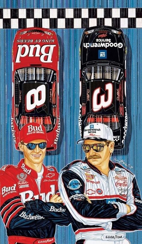 Sr Wallpaper, Race Car Driving, Dale Earnhardt Sr, Nascar Race Cars, Richard Petty, Nascar Cars, Racing Car Design, West Art, Dale Jr