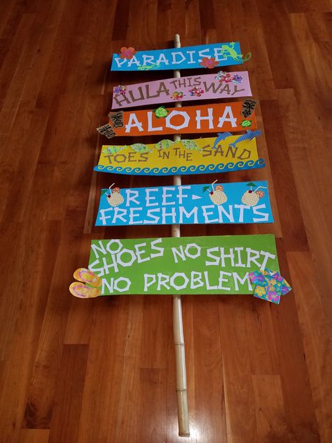 Luau Homecoming Theme, Luau Signs Diy, Luau Party Signs Diy, Hawaiian Signs Diy, Luau Signs, Coloring Sheets For Preschoolers, Luau Sign, Luau Christmas, Welcome To Hawaii Sign