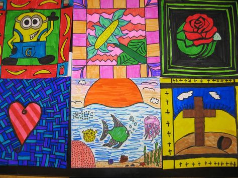 square 1 art ideas | Jamestown Elementary Art Blog: Square 1 Art!!! Square1art Ideas Projects, Square 1 Art Ideas Kindergarten, Square One Art Ideas, Square 1 Art Ideas, Square One Art, Square 1 Art, Art Fundraiser, Teaching Inspiration, Elementary Art Projects