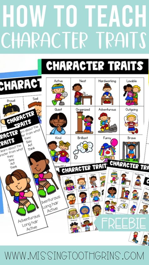 Describe Characters First Grade, Character Traits 2nd Grade, Character Traits First Grade, Character Traits Anchor Chart, Character Traits For Kids, Character Trait Anchor Chart, Student Book Boxes, Character Traits Poster, Teaching Character Traits