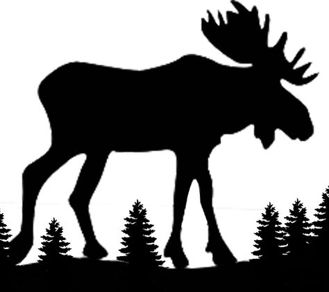 Second Life Marketplace - Silhouette of Moose in the mountain ... Moose Pictures, Moose Silhouette, Rustic Decorations, Moose Decor, Deer Silhouette, Silhouette Clip Art, Silhouette Stencil, Animal Silhouette, Silhouette Png