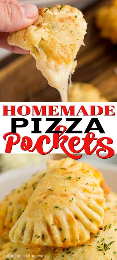 Pizza Pocket Recipe is so delicious and better than any of those store bought pizza snacks. Enjoy these anytime you want and make a batch for the freezer. Easy Pizza Pockets, Easy Pizza Pocket Recipes, Pizza Pocket Dough Recipe, Pizza Pocket Recipe, Homemade Pizza Pockets Easy, Pizza Buns Recipe Homemade, Homemade Pizza Pops Recipes, Pizza Pockets Homemade Dough, Pizza Pop Recipe