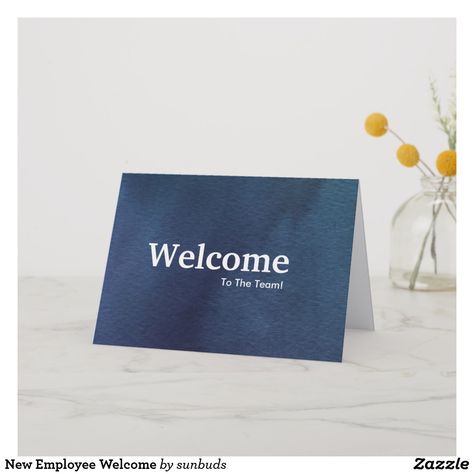 New Employee Welcome Card Welcome New Employee, Employees Card, Welcome To The Team, Welcome Card, Welcome Aboard, New Employee, Business Company, Custom Greeting Cards, Card Template