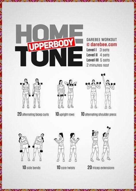 [CommissionsEarned] Home Upperbody Tone Is A Dumbbell Strength Workout You Can All Do At Home. #upperbodyworkoutforwomen Tone Workout, Upper Body Workout For Women, Arm Workouts At Home, Gym Antrenmanları, Dumbell Workout, Body Workout At Home, Body Workout Plan, Ab Workout At Home, Upper Body Strength