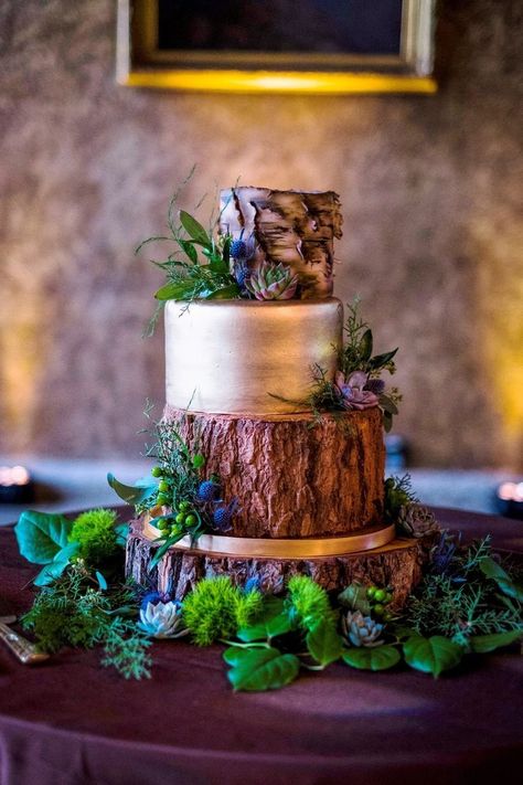 Wedding Cake Forest, Nature Cake, Ideas Matrimonio, Enchanted Party, Castle Weddings, Forest Theme Wedding, Wedding Cake Tops, Birthday Designs, Rustic Winter Wedding