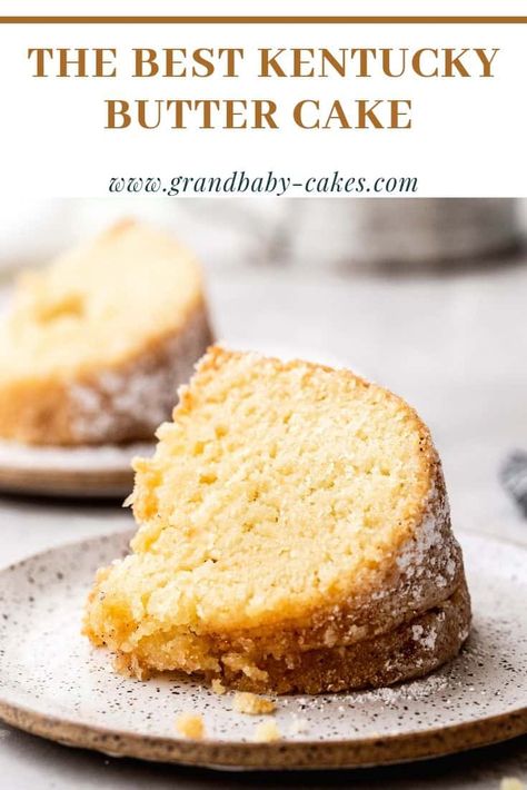 Kentucky Butter Cake Recipe Rich Butter Cake Recipe, Kentucky Butter Cake Recipe, Brown Butter Glaze, Grandbaby Cakes, Buttermilk Pound Cake, Kentucky Butter Cake, Butter Glaze, Gooey Butter, Sour Cream Pound Cake