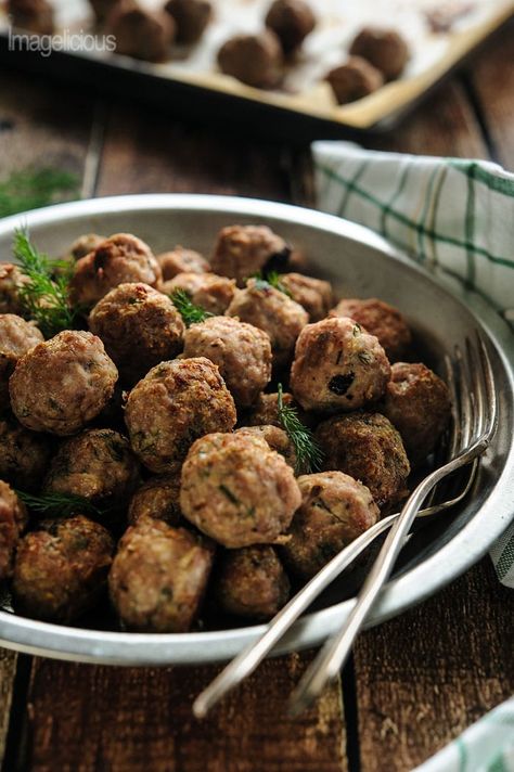 Lemon Dill Meatballs, Pinch Of Yum Baked Chicken Meatballs, Dill Chicken Meatballs, Allrecipes Meatballs, Aidells Chicken Meatballs Recipes, Panko Chicken, Panko Bread Crumbs, Freezer Friendly, Ground Meat