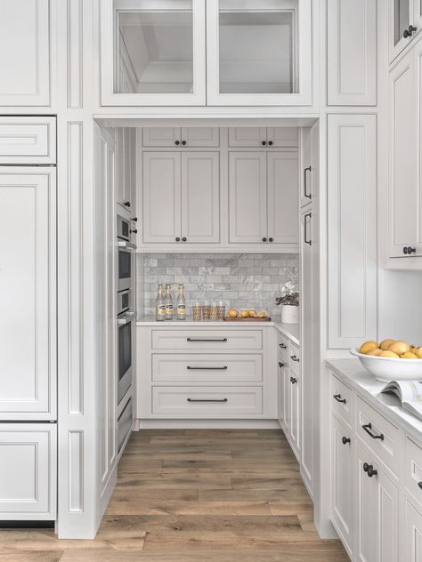 @beckallencabinetry shared a photo on Instagram: “There's more than meets the eye to this pantry—a creative element within a custom home's kitchen designed by the team at…” • Jun 25, 2022 at 12:24am UTC Pantry With Oven, Butler’s Pantry, Butlers Pantry, More Than Meets The Eye, Butler's Pantry, Butler Pantry, St Louis Mo, Favorite Kitchen, Custom Home Builders