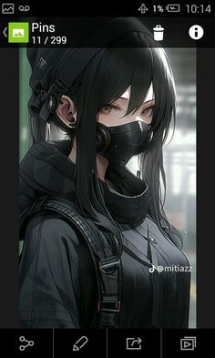 Anime Photo Profile Cool, Tomboy Drawing, Tomboy Anime, Characters From Movies, Tomboy Art, Naruto Sketch Drawing, Anime Black Hair, Cyberpunk Anime, Popular Characters