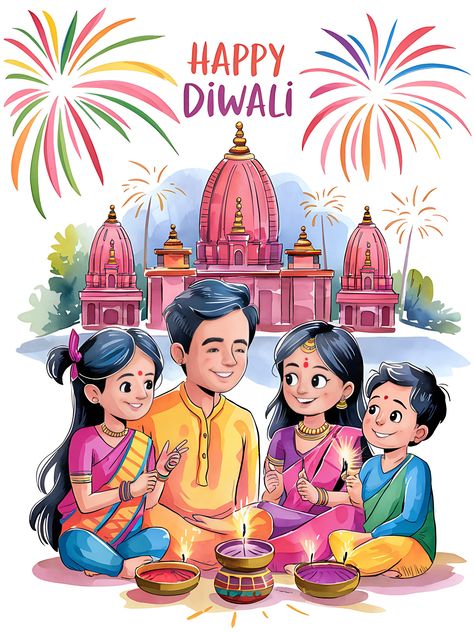 Free Happy Diwali with Family Celebration Diwali With Family, Happy Diwali Hd Wallpaper, Family Celebrating Diwali, Deepavali Greetings Cards, Hindu Festival Of Lights, Festival Wishes, Sitting Together, Diwali Images, Diwali Diya