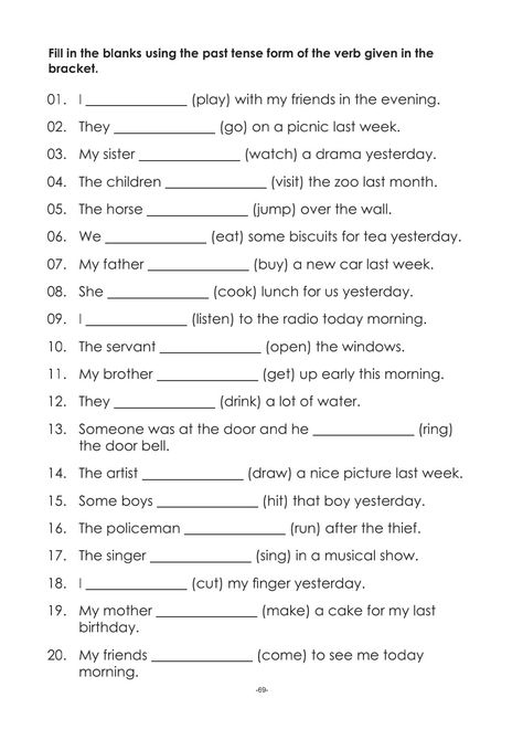 English Grammar Tenses Worksheet, Simple Past Tense Worksheet, Tense Worksheet, Tenses Rules, Past Tense Worksheet, All Tenses, Simple Past, Simple Past Tense, Future Tense