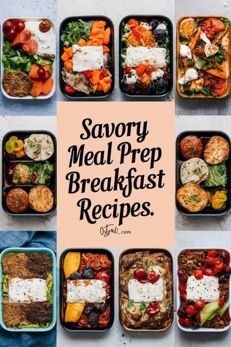 10 Savory Meal Prep Breakfast Ideas You'll Love Breakfast Prep Meals, Meal Prep Breakfast Potatoes, Breakfast Weekly Meal Prep, Savory Meal Prep Breakfast, Healthy Savory Breakfast Meal Prep, Meal Prep Savory Breakfast, Morning Meal Prep Breakfast Ideas, Savoury Breakfast Meal Prep, Breakfast Meal Prep For The Week Losing Weight