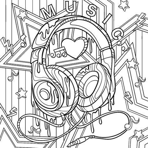 Inspired by you - kpoydras@alvinisd.net - Alvin Independent School District Mail Coloring Pages Album Covers, Music Colouring Pages, Rock Band Coloring Pages, Jazz Coloring Pages, Music Coloring Pages For Adults, Pencil Coloring, Tumblr Coloring Pages, Swear Word Coloring Book, Swear Word Coloring