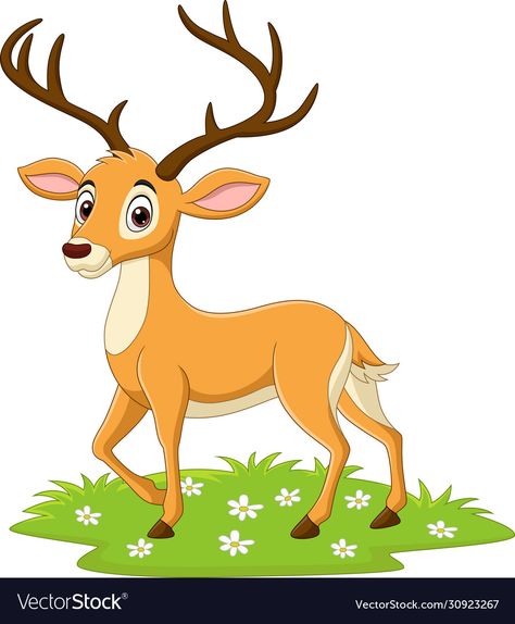 Jungle Wall Painting, Zoo Cake Topper, Happy Diwali Wallpapers, Cartoon Deer, Deer Cartoon, Male Cartoon Characters, Safari Animals Birthday, Deer Drawing, Drawing Face Expressions