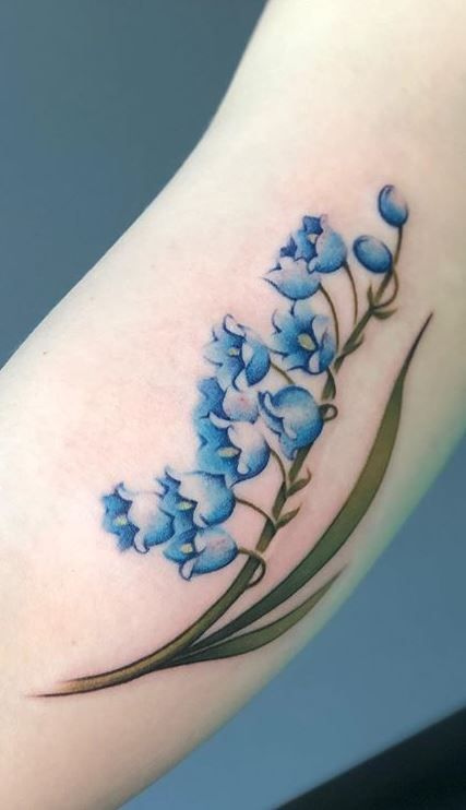 85 Stunning Lily of The Valley Tattoos - Tattoo Me Now Lily Of The Valley Tattoos, Lily Of The Valley Tattoo, Valley Tattoo, Lily Tattoo Design, Red Rose Tattoo, Poppies Tattoo, Beautiful Flower Tattoos, Lily Of The Valley Flowers, Flower Sleeve