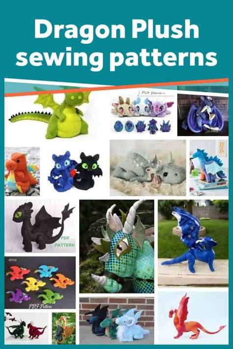 Plush Sewing Patterns, Toy Sewing Patterns, Cute Baby Dragon, Puff The Magic Dragon, Felt Dragon, Magic Dragon, Mini Dragon, Felt Toys Patterns, Toy Sewing