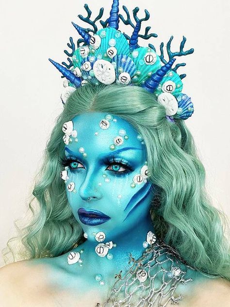 Nanaimo makeup artist’s eye-catching creations also capturing brand attention - Nanaimo News Bulletin Mermaid Fantasy Makeup, Makeup Giveaway, Makeup Workshop, Creepy Halloween Makeup, News Bulletin, Mermaid Halloween, Mermaid Pictures, Pinterest Makeup, Dope Makeup