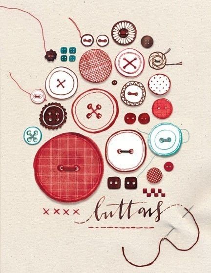 There are so many talented people selling the prints on Etsy. I recently came across these ones by Eva Juliet, lovely and simple with a touch of calligraphy. Sorry boys, I know this is a little gir… 달력 디자인, 동화 삽화, Button Cards, Button Art, Button Crafts, Stuffed Toys, Vintage Buttons, The Words, Craft Room