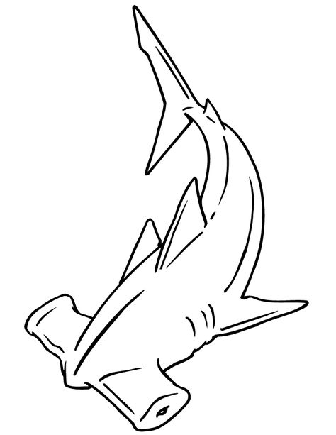 Hammerhead Shark Tattoo, Fishing Freshwater, Fishing Hacks, Shark Drawing, Shark Coloring Pages, Bull Shark, Shark Art, Shark Tattoos, Hammer Head