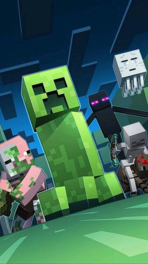 Minecraft Cool, Mobs Minecraft, Minecraft Images, Creeper Minecraft, Minecraft Drawings, Minecraft Mod, Minecraft Pictures, Minecraft Anime, Minecraft Server