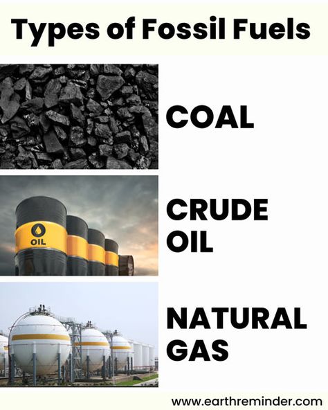 Fossil Fuels: Types, Uses, Pros and Cons | Earth Reminder Fossil Fuels Poster, Non Renewable Energy, Save Planet, Save Planet Earth, Earth Materials, Science Week, Greenhouse Effect, Oil Spill, School Study