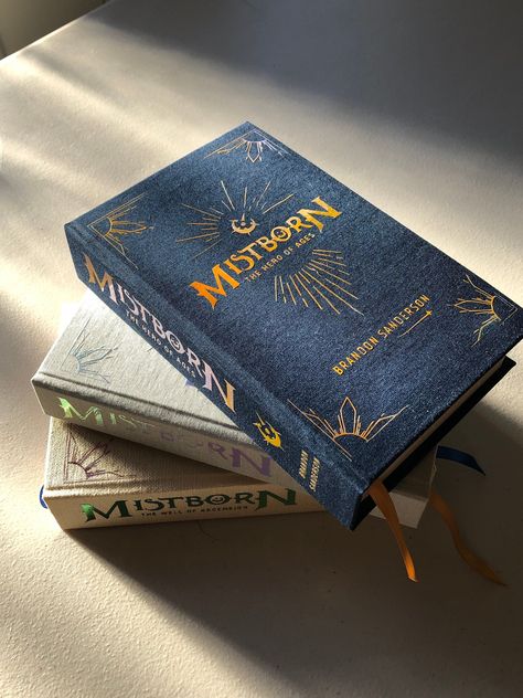 Mistborn Cover, Book Rebind, Mistborn Trilogy, Brandon Sanderson Mistborn, Book Rebinding, Pretty Books, Book Cover Diy, Book Binder, Brandon Sanderson