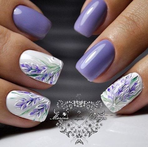 Girly Pics, Wedding Purple, Lavender Nails, Super Nails, Latest Nail Art, Bride Nails, Design Nails, Nail Swag, Gel Liner