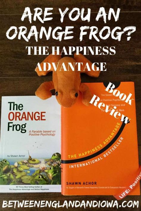 Orange Frog Training. Book review of The Happiness Advantage by Shawn Achor. 7 daily positive habits for a happy life Orange Frog Happiness Advantage, Work Leadership, Orange Frog, Happiness Advantage, Student Presentation, Workplace Quotes, Orange Things, Diy Bags Purses, Cologne Germany