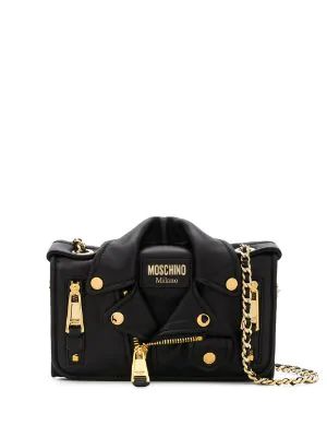 Moschino Biker Bag, Edgy Bags, Moschino Bag, Moschino Bags, Bags Black, Across Body Bag, Designer Shoulder Bags, Balenciaga City Bag, Jacket Design