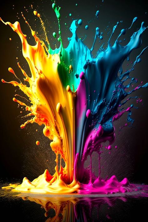 Color Splash Art, Swimming In The Ocean, Holi Colors, Color Splash Photography, Colourful Wallpaper Iphone, Amoled Wallpapers, Android Wallpaper Art, Social Media Marketing Manager, Abstract Wallpaper Backgrounds