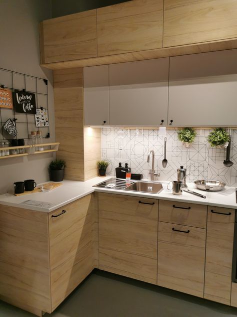 Ikea White Kitchen Ideas, Muji Kitchen Cabinet, Muji Kitchen Design, Askersund Ikea Kitchen, Ikea Kitchen Cabinets Ideas, Askersund Ikea, Ikea Askersund, Ash Kitchen Cabinets, Ikea Small Kitchen