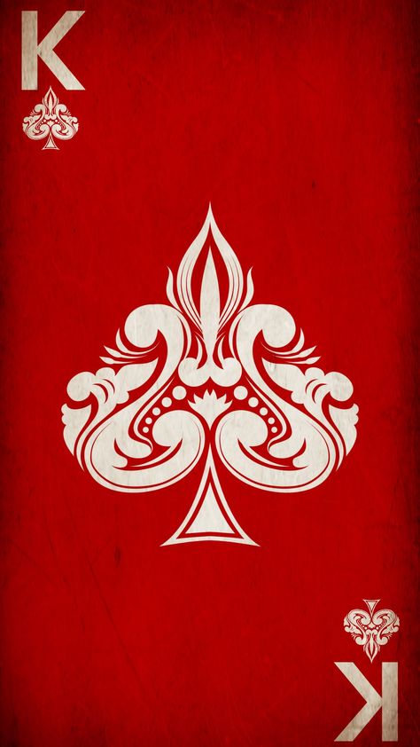 King Of Hearts Wallpaper, King Of Spades Wallpaper, King Playing Card Design, King Card Wallpaper, King Card Illustration, Poker Graphic Design, Iphone Wallpaper Kate Spade Backgrounds, King Card Design, King Of Spades Card