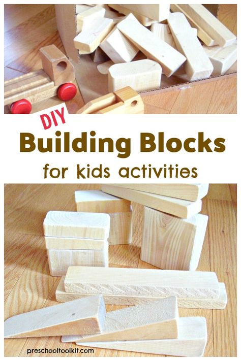 Foam Blocks For Kids, Wooden Blocks For Kids, Wooden Blocks Diy, Steam Kids, Blocks For Kids, Diy Building Blocks, Wooden Blocks Toys, Wooden Toys Diy, Blocks For Toddlers