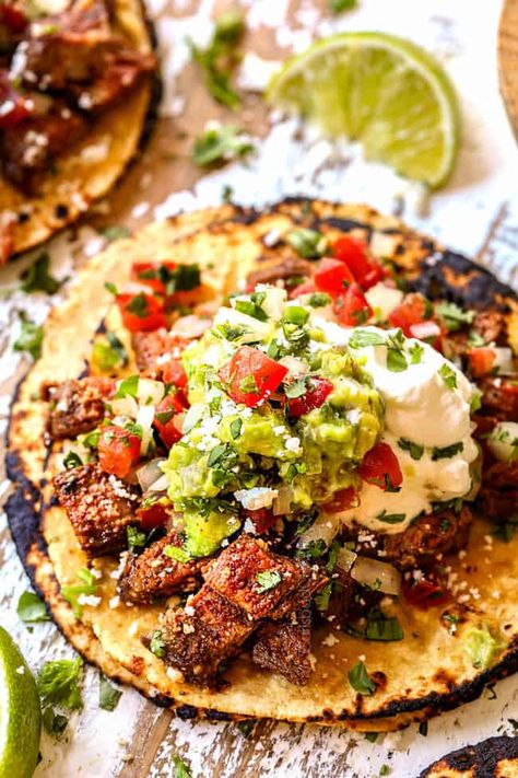 Carne Asada Street Tacos, Asada Street Tacos, Asada Marinade, Carne Asada Marinade, Street Taco Recipe, Carne Asada Recipes, Asada Tacos, Carne Asada Tacos, Carlsbad Cravings