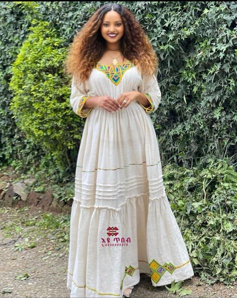 Short Habesha Dress, Short Ethiopian Traditional Dress, Traditional Embroidered Habesha Kemis For Festival, Habesha Dress Eritrean 2022, Zuria Habesha Dress 2022, Eritrean Dress, Ethiopian Clothing, Ethiopian Traditional Dress, Habesha Kemis