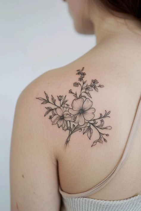 flower tattoos Behind Ear Tattoo Butterfly, Back Tattoo Black Women, Unique Flower Tattoos, Tattoo Arm Women, Art Drawings Tattoo, Tattoo Artist Aesthetic, Aftercare Tattoo, Arm Women, Floral Goddess