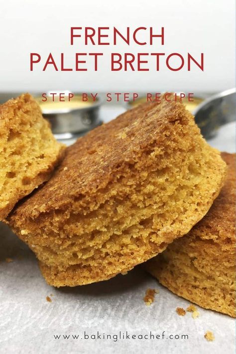 Fill your empty cookie jar with these easy to make, incredibly crispy, buttery and melt-in-your-mouth French butter biscuits – palet (palets) Breton. These are a year-round favorite - a divine sweet treat from Brittany to accompany your afternoon cup of tea or coffee. They also make a great edible gift during the holiday time. #bakinglikeachef #paletbreton #frenchfood #teatime #coffeetime #easyrecipe #butterbiscuits #bretoncookies | www.bakinglikeachef.com Traditional French Desserts, Palet Breton, Baking Techniques, Butter Biscuits, Friends Recipes, Fresh Breakfast, French Butter, Irish Butter, Quick Cake