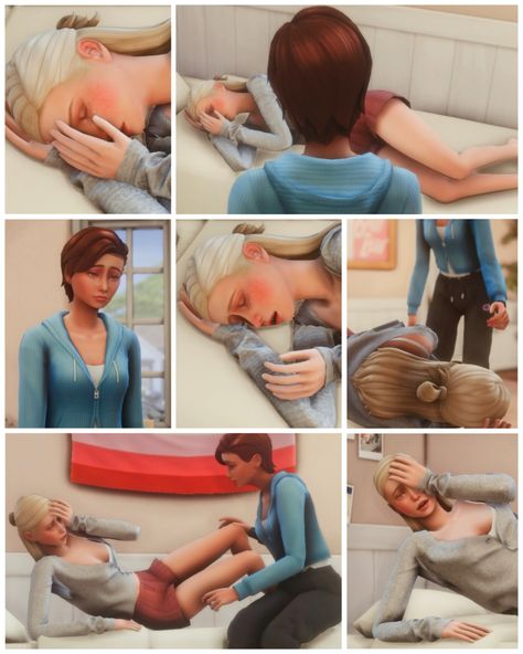 Hi Everyone! This is a pose pack where one sim consoles the other after a sad event on a bed (some couches work too). There are 8 unisex poses for 2 sims. Sims 4 Sleep Poses, Sims 4 Comforting Poses, Sims 4 Breakup Poses, Sims 4 Sick Poses, Sims 4 Break Up Pose, Sims 4 Arguing Pose, Sims 4 Couch Poses, Sims 4 Crying Poses, Sims 4 Bed Poses