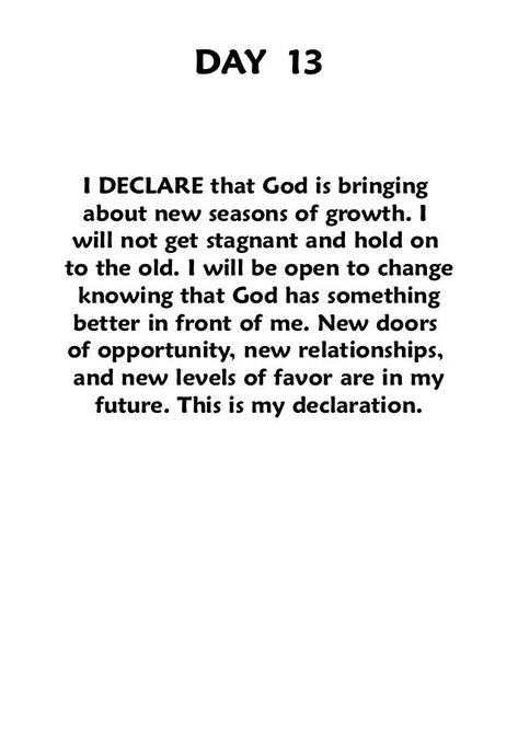 I declare day 13 I Declare Joel Osteen, Joel Osteen Quotes, Prayer Of Praise, I Declare, Christian Affirmations, Positive Influence, Joel Osteen, Prayer Verses, Prayer Scriptures