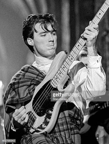 Martin Kemp of Spandau Ballet performing at The London Dungeon Tooley Street London during the filming of a pop video for Chrysalis Records for their... Martin Kemp, Birmingham Botanical Gardens, Spandau Ballet, Ballet Gif, Ballet Pictures, Early Photos, Ballet Photos, New Romantics, Bass Player