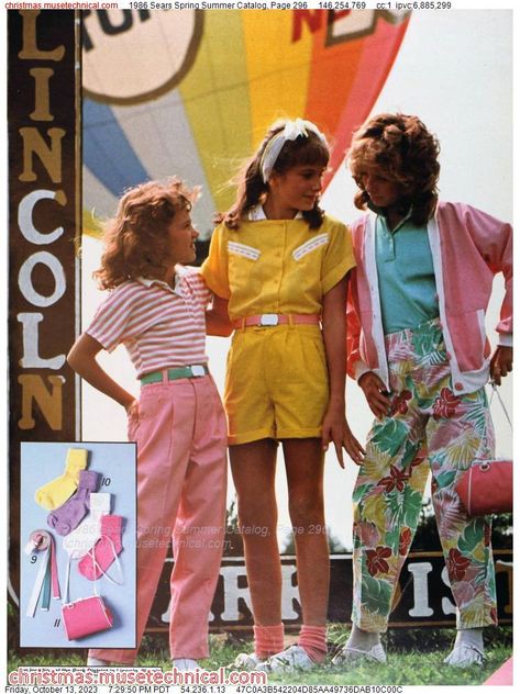 1986 Sears Spring Summer Catalog, Page 296 - Catalogs & Wishbooks 1980 Aesthetic, Gym Songs, 80’s Outfits, Vintage Fashion 80s, 1980s Outfits, 1980 Cartoons, 80s Inspired Outfits, 80s Girl, Sassy Dress