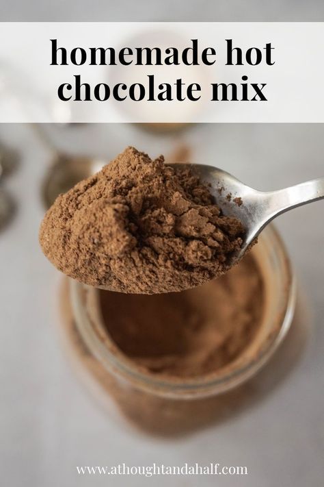 Homemade Hot Chocolate Mix is rich, creamy, and sure to keep you cozy on cold winter nights. Rich Hot Chocolate Mix Recipe, Healthy Homemade Hot Chocolate, Diy Hot Chocolate Mix, Hot Chocolate With Cocoa Powder, Homemade Hot Chocolate Mix Recipe, Healthy Hot Chocolate Recipe, Healthy Cocoa, Hot Cocoa Mix Recipe, Hot Chocolate Recipe Homemade