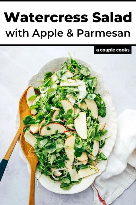 Side Dishes Vegetarian, Watercress Recipes, Recipes Side Dishes, Most Nutrient Dense Foods, Winter Salad Recipes, Salad Dressing Recipes Healthy, Watercress Salad, Vegan Pasta Recipes, Couple Cooking