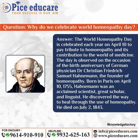 World Homeopathy Day, Homeopathy, Social Responsibility, To The World, Medicine, Celebrities, 10 Things, Quick Saves