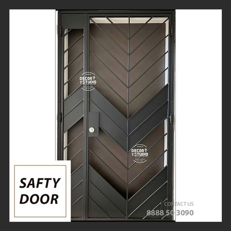 Installing safety doors ensures compliance with building codes and safety regulations, which is especially important for commercial and industrial buildings.❤️ Shree Decor Studio #interiordesign #safetydoor #safetydoordesign #viralpost #viral #safetydoors #shreedecorstudio #exteriordesign Safety Doors, Safety Door, Road House, Birthday Photo Frame, Decor Studio, Safety Gate, Wardrobe Design Bedroom, Industrial Buildings, Design Bedroom