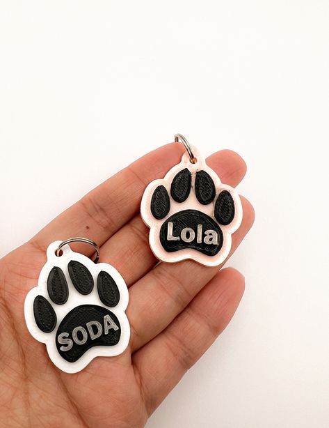 3d Tiskárna, Tags Design, Collar Accessories, Pet Name Tags, Dog Name Tags, Personalized Dog Tags, Lazer Cut, Dog Id Tags, Client Gifts