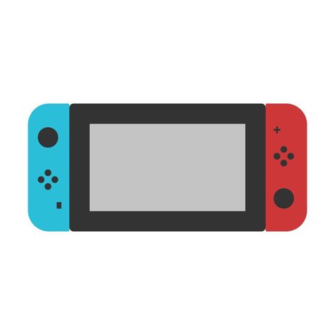 Nintendo Switch Illustration, Nintendo Switch Art, Playing Nintendo Switch, Nintendo Switch Console, Ornament Ideas, Illustration Vector, Frying, Nintendo Switch, Nintendo