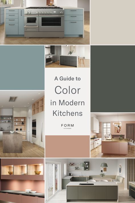 Discover how color transforms modern kitchen design, with tips on using everything from warm neutrals to vibrant pinks for a fresh, contemporary look. Modern Kitchen Color Ideas, Colour Palette Kitchen, Kitchen Color Ideas, Modern Kitchen Colours, Pink Kitchen, Kitchen Color, Modern Kitchens, Kitchen Colors, Modern Kitchen Design